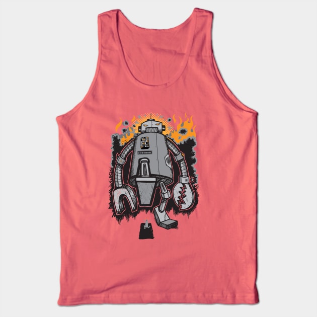 Robot Attack Tank Top by wotto